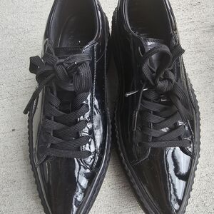 Elegant Black Patent Leather Oxfords